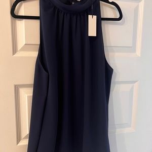 Babaton Navy sleeveless top - brand new with tags